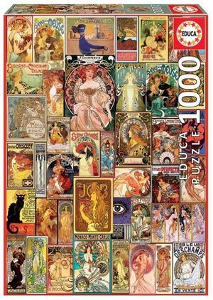 PUZZLE 1000 COLLAGE ART NOUVEAU