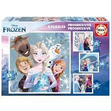 PUZZLE PROGRESIVOS FROZEN 12-16-20-25 PZ.